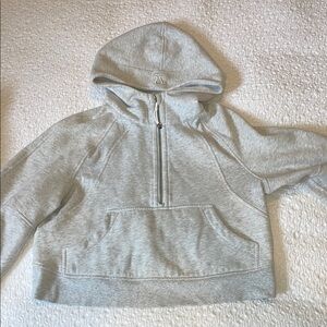 Gray Half-Zip Hoodie